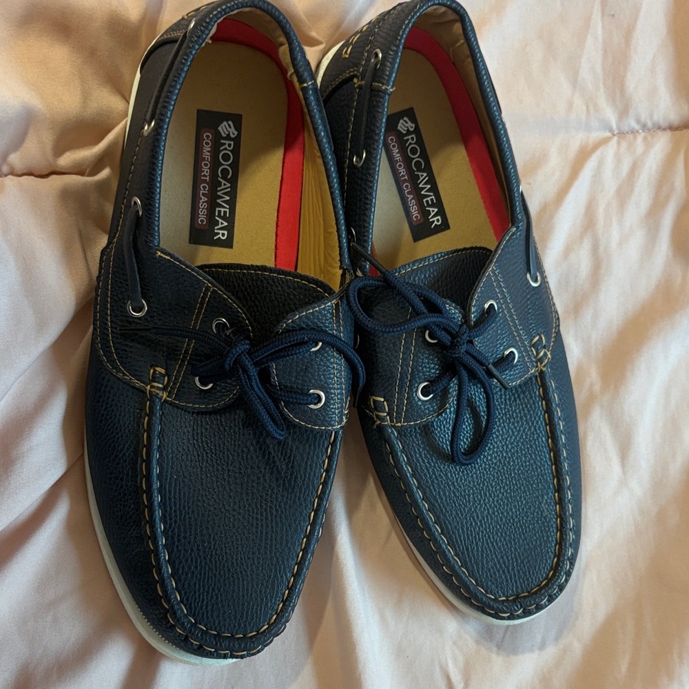 Rocawear Men's Dark Blue Boat Shoes